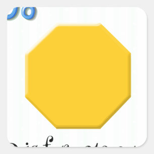 Sticker Carré Octogone