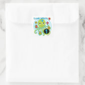 Sticker Carré Octopus 1er Anniversaire T-shirts et cadeaux (Sac)