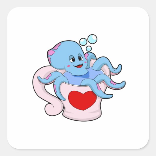 Sticker Carré Octopus avec Coeur Cup.PNG (Devant)