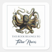 Sticker Carré Octopus modifiable (Devant)