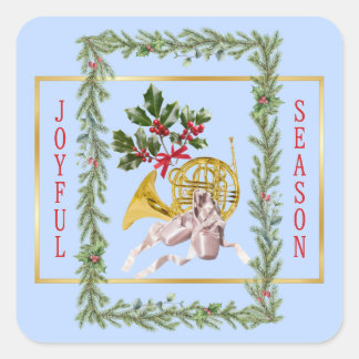 Sticker Carré Ode au ballet Casse-Noisette Blue Garland