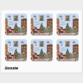 Sticker Carré Ode to the Nutcracker Ballet Blue (Feuille)