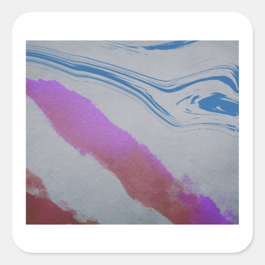 Sticker Carré Oeil bleu (Devant)