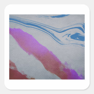 Sticker Carré Oeil bleu