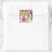 Sticker Carré Oeil tigre (Sac)