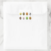 Sticker Carré oeufs de Pâques (Sac)