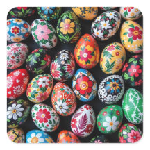 Œufs de Pâques de printemps peint