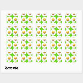 Sticker Carré oeufs verts (Feuille)