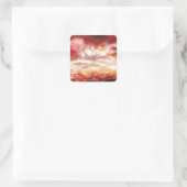 Sticker Carré Oeuvre Abstraite (Sac)