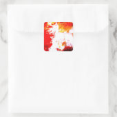 Sticker Carré Oeuvre artistique créative Abstraite (Sac)