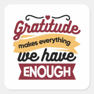 Sticker Carré Œuvres d'art de foi et de gratitude – Chrétien ins