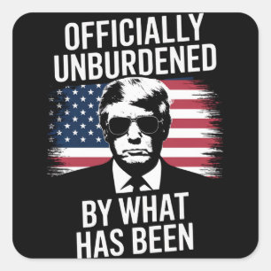 Sticker Carré Officiellement Délivré De Ce Qui A Été Trump