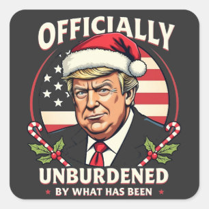 Sticker Carré Officiellement Inoccupé Par Ce Qui A Été Trump 47è