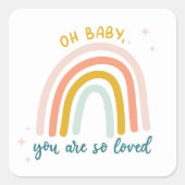 Sticker Carré Oh Bébé, Tu Es Si Amoureux (Devant)