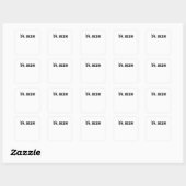 Sticker Carré Oh Cerf Simple Esthétique (Feuille)