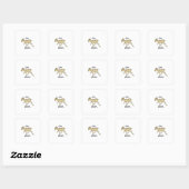 Sticker Carré Oh Deer Elegant Timeless Style (Feuille)