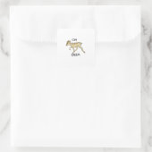 Sticker Carré Oh Deer Elegant Timeless Style (Sac)