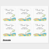 Sticker Carré Oh! Les Endroits où tu iras ! Merci d'anniversaire (Feuille)