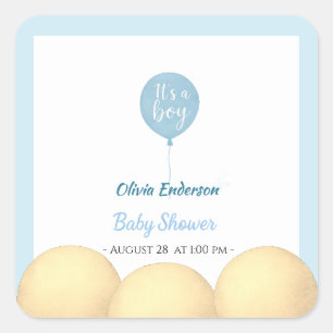 Sticker Carré Oh mon Dieu ! Le bébé de ballon est attendu