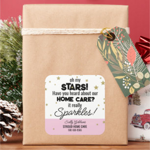Sticker Carré Oh My Stars - Sparkling Home Care soignant