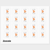 Sticker Carré Oh pour Fox Sake (Feuille)