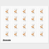 Sticker Carré Oh pour Fox Sake (Feuille)
