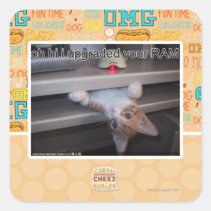 Sticker Carré oh salut j'ai amélioré votre RAM