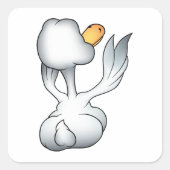 Sticker Carré Oie De L'Arrière (Devant)