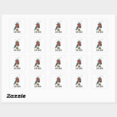 Sticker Carré Oiseau Nerd drôle Oiseau observer Oiseau Oiseau Am (Feuille)