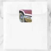 Sticker Carré Oiseau-tonnerre rose (Sac)