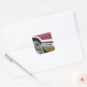 Sticker Carré Oiseau-tonnerre rose (Enveloppe)