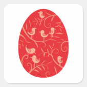 Sticker Carré Oiseaux de Pâques (Devant)