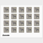 Sticker Carré Okapi vintage (Feuille)