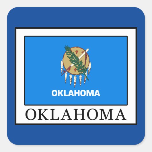 Sticker Carré Oklahoma (Devant)