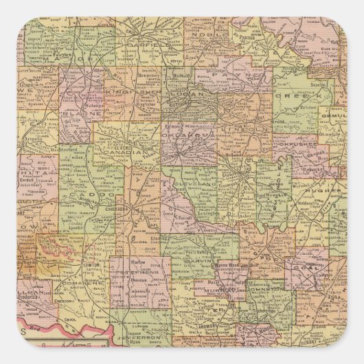 Sticker Carré Oklahoma (Devant)