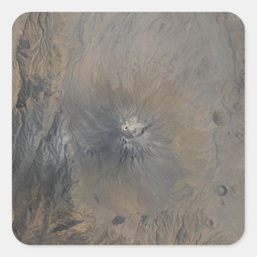 Sticker Carré Ol Doinyo Langai en Tanzanie (Devant)