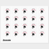 Sticker Carré Ol' Razzle Dazzle_ Chat drôle (Feuille)