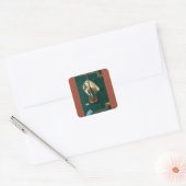 Sticker Carré Old Violon Still Life par William Michael Harnett (Enveloppe)