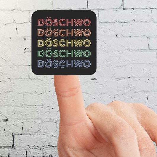 Sticker Carré Oldtimer 2cv Ente 70