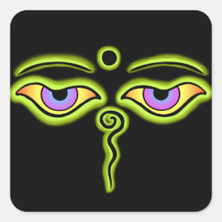 Sticker Carré Olive Bouddha Eyes.png
