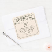 Sticker Carré Olive modifiable Olive Witchy Tarot Eggs Famille É (Enveloppe)