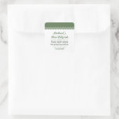 Sticker Carré Olive Star de David Bar-Bat mitzvah (Sac)