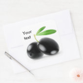 Sticker Carré Olives noires (Enveloppe)