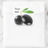 Sticker Carré Olives noires (Sac)