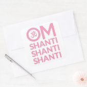 Sticker Carré Om Shanti (Enveloppe)