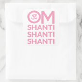 Sticker Carré Om Shanti (Sac)