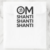 Sticker Carré Om Shanti (Sac)