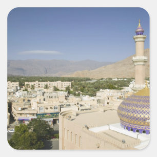 Sticker Carré Oman, montagnes de l'ouest de Hajar, Nizwa. Nizwa