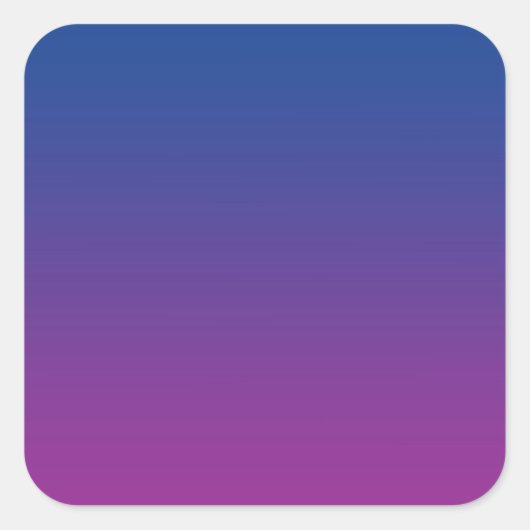 Sticker Carré Ombre bleu foncé et violet (Devant)