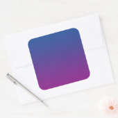 Sticker Carré Ombre bleu foncé et violet (Enveloppe)